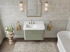 Houston Floating 36 in. W x 22 in. D Left Offset Sink Bathroom Vanity - photo 16