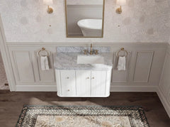 Houston Floating 36 in. W x 22 in. D Right Offset Sink Bathroom Vanity - photo 12