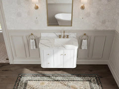 Houston Floating 36 in. W x 22 in. D Right Offset Sink Bathroom Vanity - photo 9