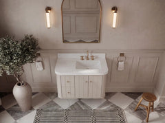 Houston Floating 36 in. W x 22 in. D Right Offset Sink Bathroom Vanity - photo 13