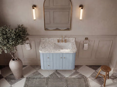 Houston Floating 36 in. W x 22 in. D Right Offset Sink Bathroom Vanity - photo 12