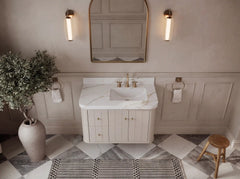 Houston Floating 36 in. W x 22 in. D Right Offset Sink Bathroom Vanity - photo 11
