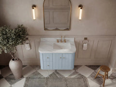 Houston Floating 36 in. W x 22 in. D Right Offset Sink Bathroom Vanity - photo 10