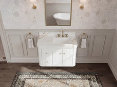 Houston Floating 36 in. W x 22 in. D Right Offset Sink Bathroom Vanity - photo 8
