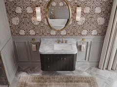 Houston Floating 36 in. W x 22 in. D Right Offset Sink Bathroom Vanity - photo 12