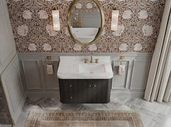 Houston Floating 36 in. W x 22 in. D Right Offset Sink Bathroom Vanity - photo 10