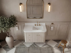 Houston Floating 36 in. W x 22 in. D Right Offset Sink Bathroom Vanity - photo 18