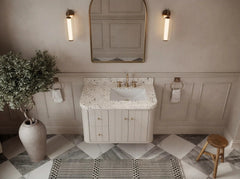 Houston Floating 36 in. W x 22 in. D Right Offset Sink Bathroom Vanity - photo 17