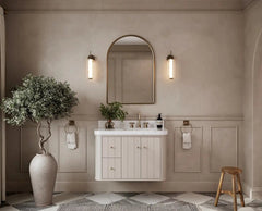 Houston Floating 36 in. W x 22 in. D Right Offset Sink Bathroom Vanity - photo 4