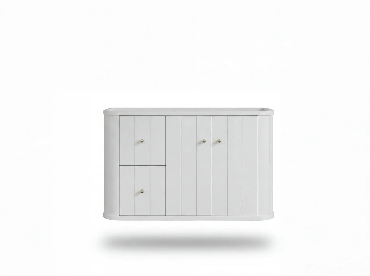 Houston Floating 36 in. W x 22 in. D Right Offset Sink Bathroom Vanity - Willow Bath and Vanity