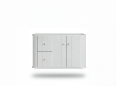 Houston Floating 36 in. W x 22 in. D Right Offset Sink Bathroom Vanity - Willow Bath and Vanity
