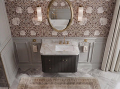 Houston Floating 36 in. W x 22 in. D Right Offset Sink Bathroom Vanity - photo 16