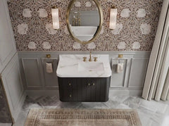 Houston Floating 36 in. W x 22 in. D Right Offset Sink Bathroom Vanity - photo 11