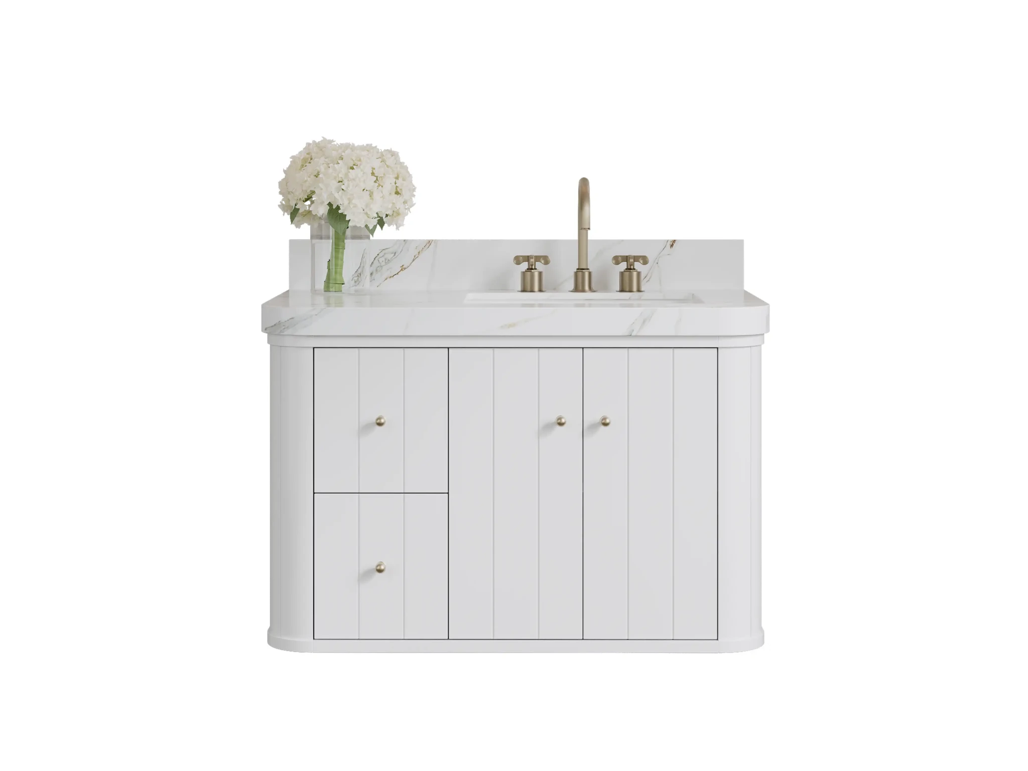 Houston Floating 36 in. W x 22 in. D Right Offset Sink Bathroom Vanity - Willow Bath and Vanity