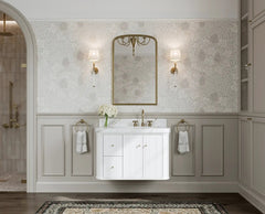 Houston Floating 36 in. W x 22 in. D Right Offset Sink Bathroom Vanity - photo 4