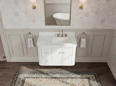 Houston Floating 36 in. W x 22 in. D Right Offset Sink Bathroom Vanity - photo 13