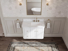 Houston Floating 36 in. W x 22 in. D Right Offset Sink Bathroom Vanity - photo 15