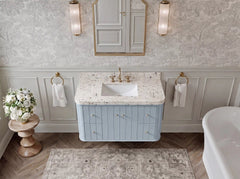 Houston Floating 42 in. W x 22 in. D Single Sink Bathroom Vanity - photo 8