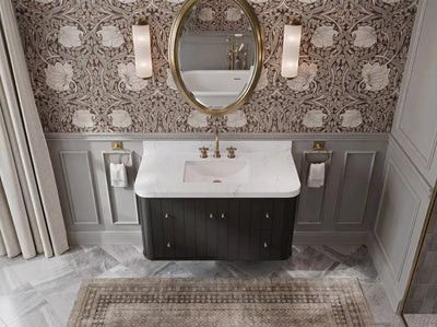 Houston Floating 42 in. W x 22 in. D Single Sink Bathroom Vanity - Willow Bath and Vanity