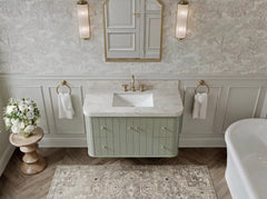 Houston Floating 42 in. W x 22 in. D Single Sink Bathroom Vanity - photo 12
