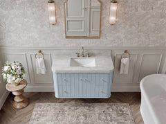Houston Floating 42 in. W x 22 in. D Single Sink Bathroom Vanity - photo 7