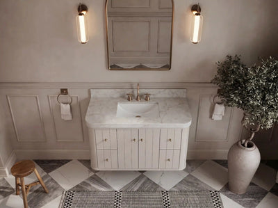 Houston Floating 42 in. W x 22 in. D Single Sink Bathroom Vanity - Willow Bath and Vanity