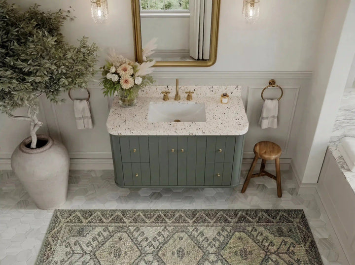 Houston Floating 42 in. W x 22 in. D Single Sink Bathroom Vanity - photo 13