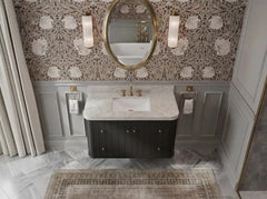 Houston Floating 42 in. W x 22 in. D Single Sink Bathroom Vanity - photo 12