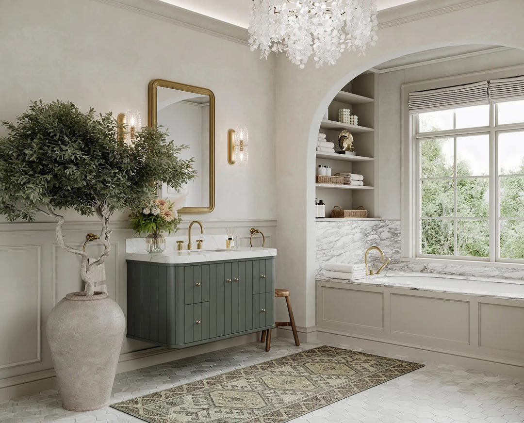 Houston Floating 42 in. W x 22 in. D Single Sink Bathroom Vanity - Willow Bath and Vanity