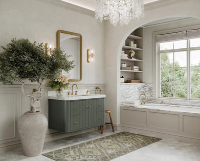 Houston Floating 42 in. W x 22 in. D Single Sink Bathroom Vanity - Willow Bath and Vanity