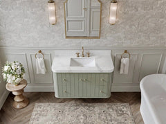 Houston Floating 42 in. W x 22 in. D Single Sink Bathroom Vanity - photo 9