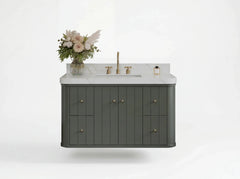 Houston Floating 42 in. W x 22 in. D Single Sink Bathroom Vanity - photo 1