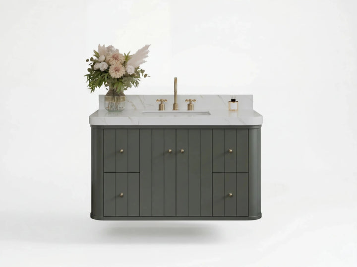 Houston Floating 42 in. W x 22 in. D Single Sink Bathroom Vanity - photo 1