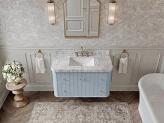 Houston Floating 42 in. W x 22 in. D Single Sink Bathroom Vanity - photo 5