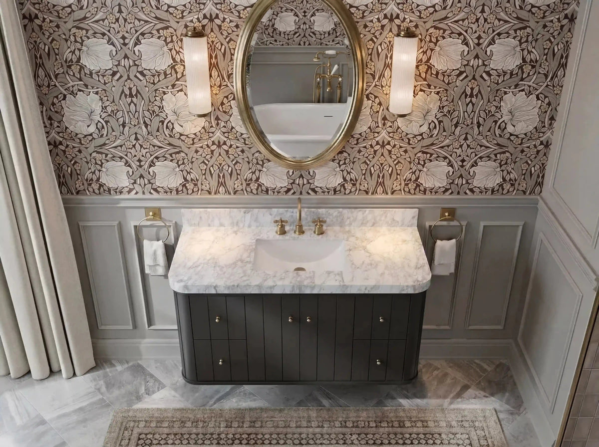 Houston Floating 48 in. W x 22 in. D Single Sink Bathroom Vanity