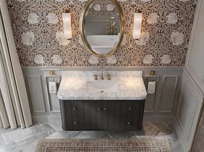 Houston Floating 48 in. W x 22 in. D Single Sink Bathroom Vanity - Willow Bath and Vanity