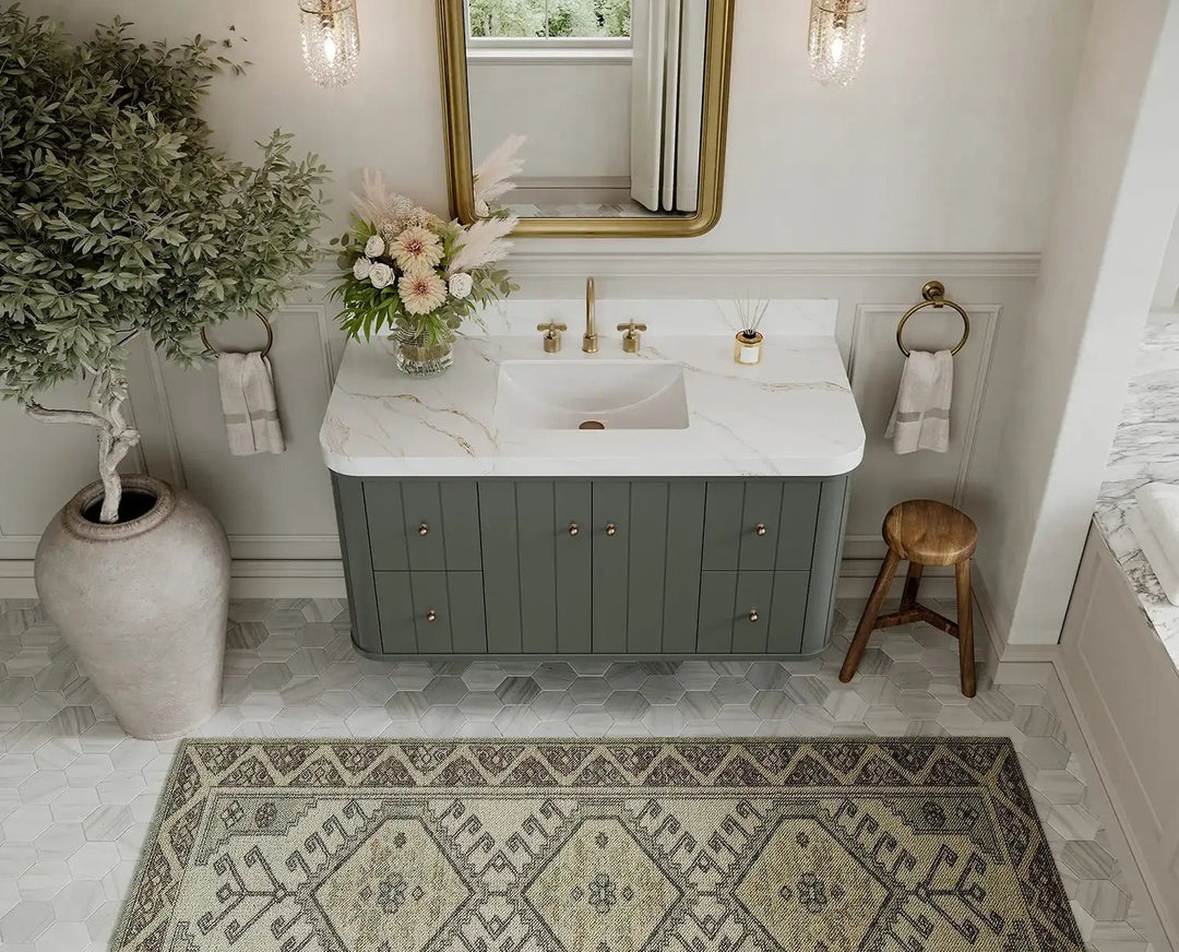 Houston Floating 48 in. W x 22 in. D Single Sink Bathroom Vanity - Willow Bath and Vanity