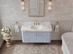 Houston Floating 48 in. W x 22 in. D Single Sink Bathroom Vanity - photo 10