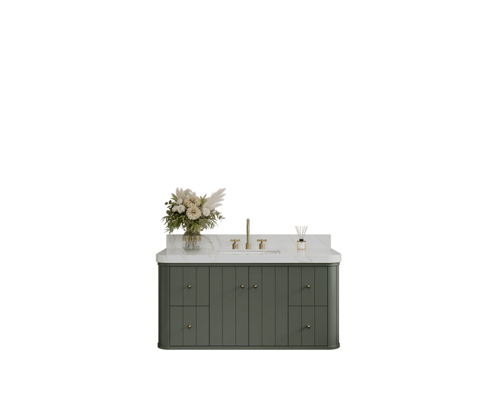 Houston Floating 48 in. W x 22 in. D Single Sink Bathroom Vanity - photo 1