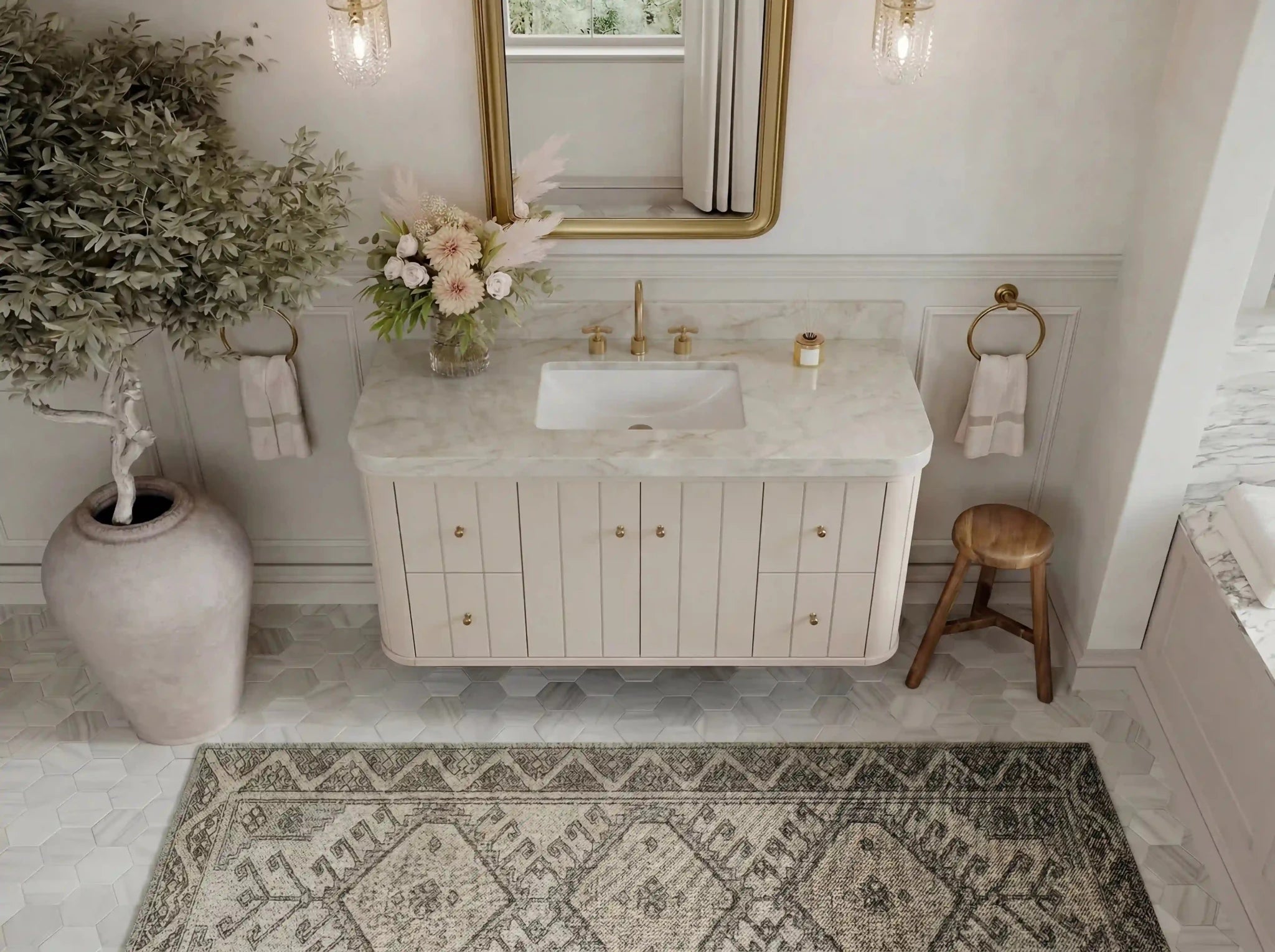 Houston Floating 48 in. W x 22 in. D Single Sink Bathroom Vanity - Willow Bath and Vanity
