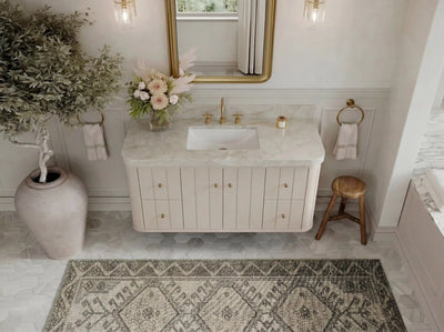 Houston Floating 48 in. W x 22 in. D Single Sink Bathroom Vanity - Willow Bath and Vanity
