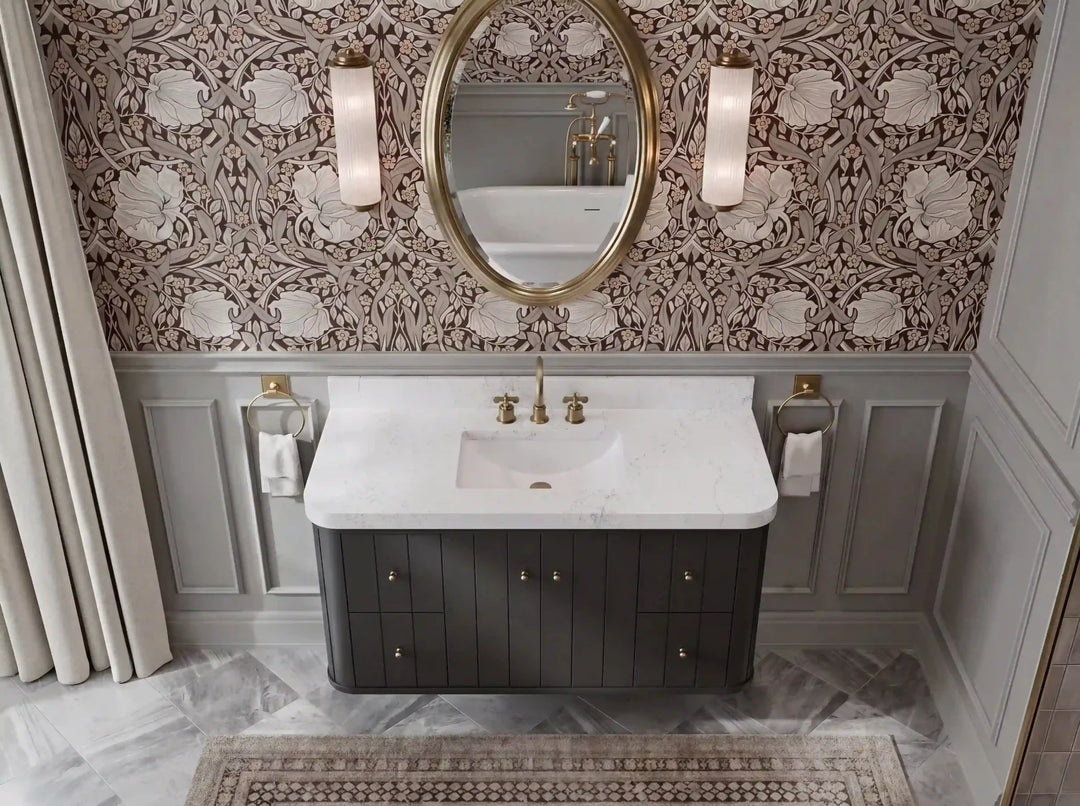 Houston Floating 48 in. W x 22 in. D Single Sink Bathroom Vanity | 
              
                Black
                
                  
             - HOU-FLT-CAB-BLK-47S - photo №11