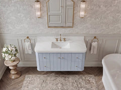 Houston Floating 48 in. W x 22 in. D Single Sink Bathroom Vanity - photo 12