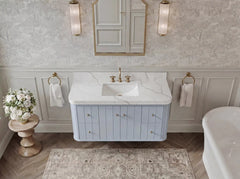 Houston Floating 48 in. W x 22 in. D Single Sink Bathroom Vanity - photo 3