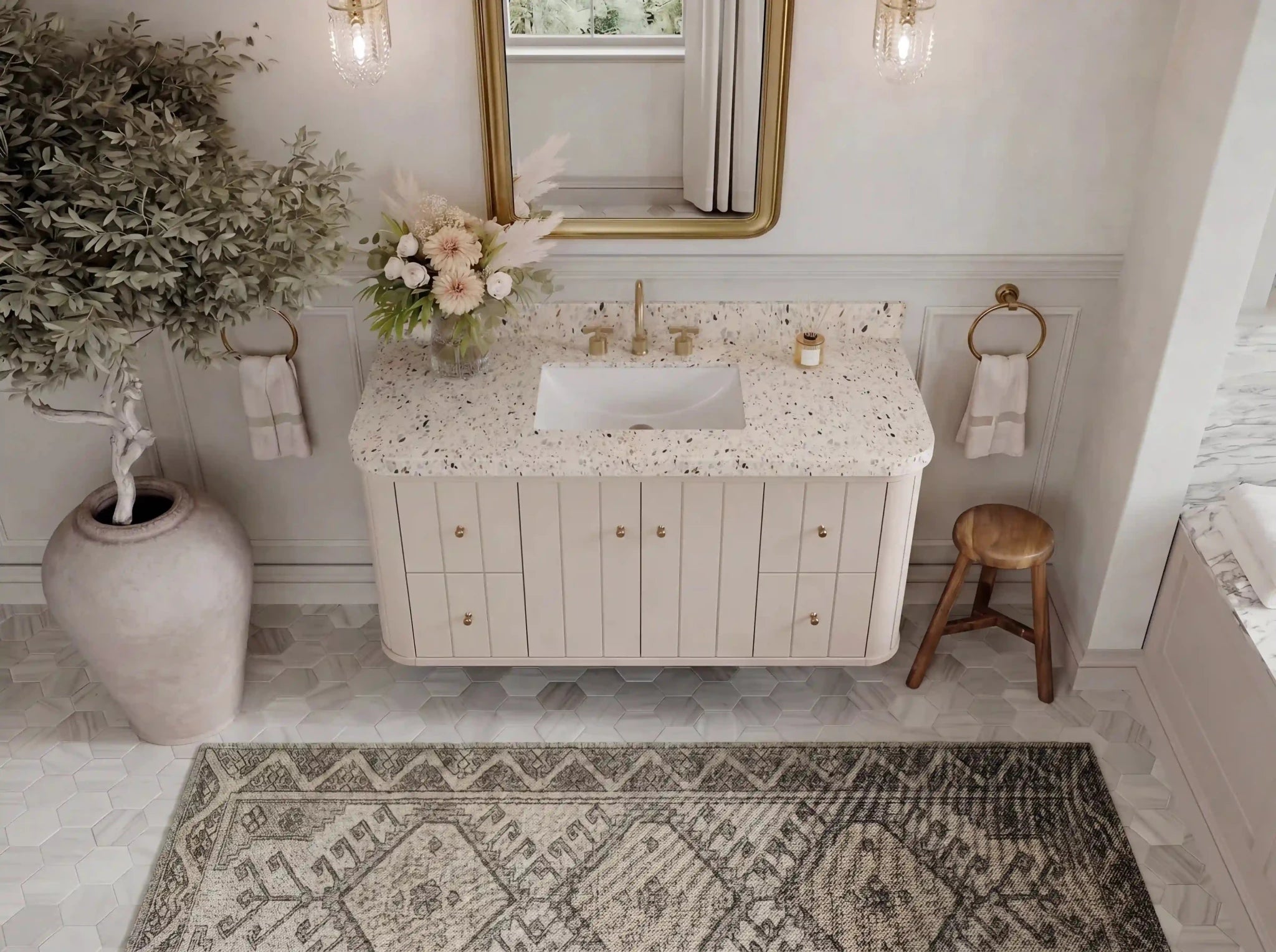 Houston Floating 48 in. W x 22 in. D Single Sink Bathroom Vanity - Willow Bath and Vanity