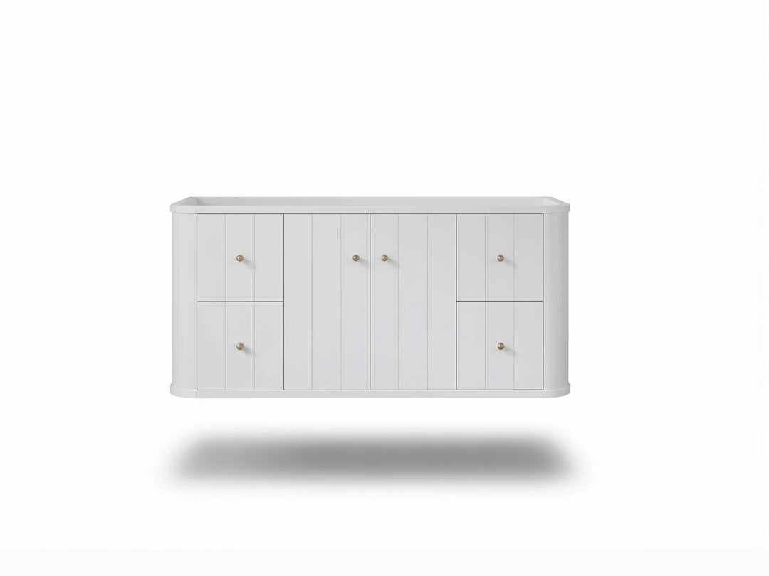 Houston Floating 48 in. W x 22 in. D Single Sink Bathroom Vanity | 
              
                White
                
                  
             - HOU-FLT-CAB-WH-47S - photo №18