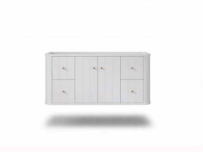 Houston Floating 48 in. W x 22 in. D Single Sink Bathroom Vanity - Willow Bath and Vanity