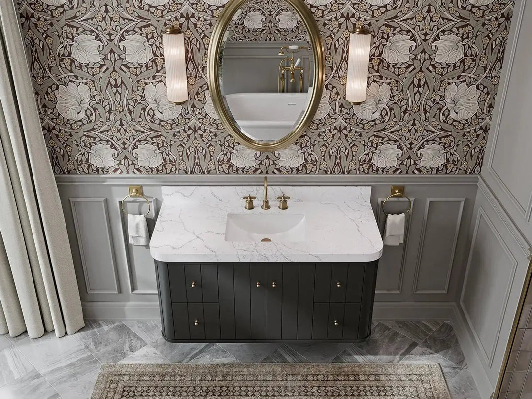 Houston Floating 48 in. W x 22 in. D Single Sink Bathroom Vanity - Willow Bath and Vanity