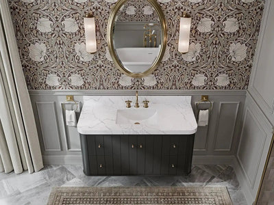 Houston Floating 48 in. W x 22 in. D Single Sink Bathroom Vanity - Willow Bath and Vanity
