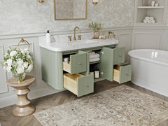 Houston Floating 48 in. W x 22 in. D Single Sink Bathroom Vanity - photo 3